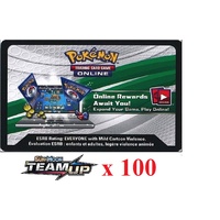 100 x Pokemon SM9 Team Up Code TCGO Cards TCG Codes SENT WITHIN 12 HOURS