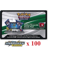 100 x Pokemon SM10 Unbroken Bonds Code TCGO Cards TCG Codes