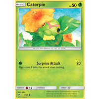 Caterpie 1/147 SM Burning Shadows Common Pokemon Card NEAR MINT TCG