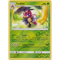 Ledian 10/147 SM Burning Shadows Reverse Holo Common Pokemon Card NEAR MINT TCG