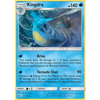 Kingdra 31/147 SM Burning Shadows Rare Holo Pokemon Card NEAR MINT TCG