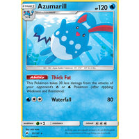 Azumarill 35/147 SM Burning Shadows Rare Pokemon Card NEAR MINT TCG