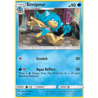 Simipour 37/147 SM Burning Shadows Uncommon Pokemon Card NEAR MINT TCG