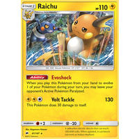 Raichu 41/147 SM Burning Shadows Rare Holo Pokemon Card NEAR MINT TCG