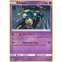 Seviper 50/147 SM Burning Shadows Uncommon Pokemon Card NEAR MINT TCG