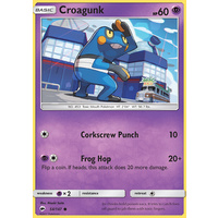 Croagunk 54/147 SM Burning Shadows Common Pokemon Card NEAR MINT TCG