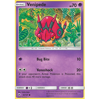 Venipede 56/147 SM Burning Shadows Common Pokemon Card NEAR MINT TCG
