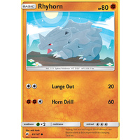 Rhyhorn 65/147 SM Burning Shadows Common Pokemon Card NEAR MINT TCG