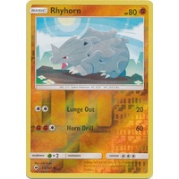 Rhyhorn 65/147 SM Burning Shadows Reverse Holo Common Pokemon Card NEAR MINT TCG
