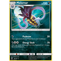Malamar 90/147 SM Burning Shadows Rare Pokemon Card NEAR MINT TCG