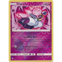 Diancie 94/147 SM Burning Shadows Reverse Holo Rare Pokemon Card NEAR MINT TCG