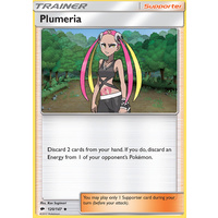 Plumeria 120/147 SM Burning Shadows Uncommon Trainer Pokemon Card NEAR MINT TCG