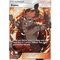 Kiawe 144/147 SM Burning Shadows Ultra Rare Full Art Holo Pokemon Card NEAR MINT TCG