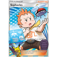 Sophocles 146/147 SM Burning Shadows Ultra Rare Full Art Holo Pokemon Card NEAR MINT TCG