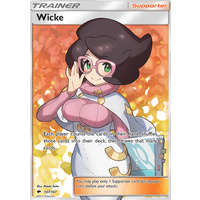 Wicke 147/147 SM Burning Shadows Ultra Rare Full Art Holo Pokemon Card NEAR MINT TCG