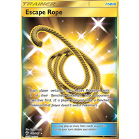 Escape Rope 163/147 SM Burning Shadows Secret Rare Full Art Holo Pokemon Card NEAR MINT TCG