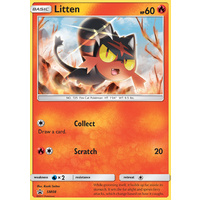 Litten SM08 Black Star Promo Pokemon Card NEAR MINT TCG