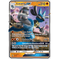 Lucario GX SM100 Black Star Promo Pokemon Card NEAR MINT TCG