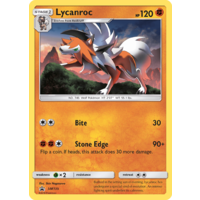 Lycanroc SM105 Black Star Promo Pokemon Card NEAR MINT TCG