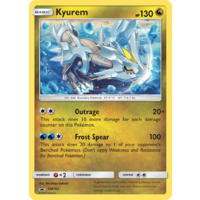 White Kyurem SM142 Black Star Promo Pokemon Card NEAR MINT TCG