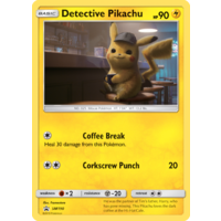 Detective Pikachu SM190 Black Star Promo Pokemon Card NEAR MINT TCG