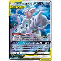 Mewtwo & Mew GX SM191 Black Star Promo Pokemon Card NEAR MINT TCG