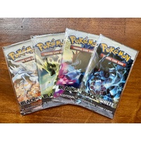 Pokemon BLACK AND WHITE BASE SET ARTSET 4x Booster Packs BRAND NEW AND SEALED TCG