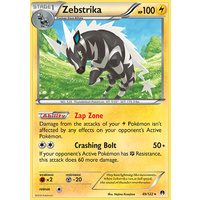 Zebstrika 49/122 XY Breakpoint Rare Pokemon Card NEAR MINT TCG