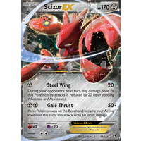 Scizor EX 76/122 XY Breakpoint Ultra Rare Holo Pokemon Card NEAR MINT TCG