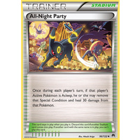 All-Night Party 96/122 XY Breakpoint Uncommon Trainer Pokemon Card NEAR MINT TCG