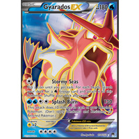 MODERATELY PLAYED Gyarados EX 114/122 XY Breakpoint Ultra Rare Full Art Holo Pokemon Card TCG