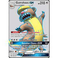 Gumshoos GX 145/149 SM Base Set Holo Full Art Ultra Rare Pokemon Card NEAR MINT TCG
