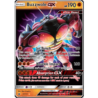 Buzzwole GX 57/111 SM Crimson Invasion Ultra Rare Holo Pokemon Card MINT TCG