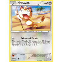 Meowth 114/162 XY Breakthrough Common Pokemon Card MINT TCG