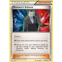 Giovanni's Scheme 138/162 XY Breakthrough Uncommon Trainer Pokemon Card MINT TCG