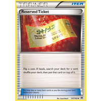 Reserved Ticket 147/162 XY Breakthrough Uncommon Trainer Pokemon Card MINT TCG