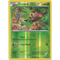 Chespin 7/162 XY Breakthrough Reverse Holo Common Pokemon Card MINT TCG