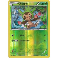 Chespin 8/162 XY Breakthrough Reverse Holo Common Pokemon Card MINT TCG