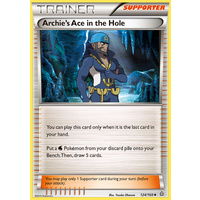 Archie's Ace in the Hole 124/160 XY Primal Clash Uncommon Trainer Pokemon Card NEAR MINT TCG