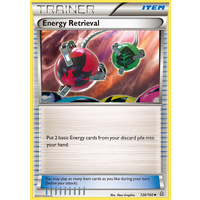 Energy Retrieval 126/160 XY Primal Clash Uncommon Trainer Pokemon Card NEAR MINT TCG