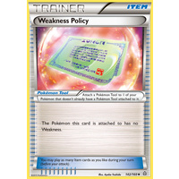 Weakness Policy 142/160 XY Primal Clash Uncommon Trainer Pokemon Card NEAR MINT TCG
