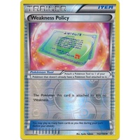 Weakness Policy 142/160 XY Primal Clash Reverse Holo Uncommon Trainer Pokemon Card NEAR MINT TCG