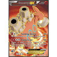 Camerupt EX 146/160 XY Primal Clash Ultra Rare Full Art Holo Pokemon Card NEAR MINT TCG