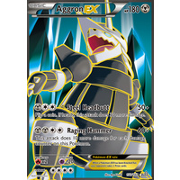 Aggron EX 153/160 XY Primal Clash Ultra Rare Full Art Holo Pokemon Card NEAR MINT TCG
