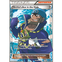 Archie's Ace in the Hole 157/160 XY Primal Clash Ultra Rare Full Art Holo Pokemon Card NEAR MINT TCG