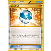 Dive Ball 161/160 XY Primal Clash Secret Rare Full Art Holo Pokemon Card NEAR MINT TCG