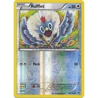 Rufflet 129/162 XY Breakthrough Reverse Holo Common Pokemon Card MINT TCG