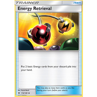 Energy Retrieval 116/149 SM Base Set Uncommon Trainer Pokemon Card NEAR MINT TCG