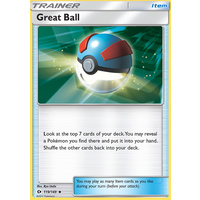 Great Ball 119/149 SM Base Set Uncommon Trainer Pokemon Card NEAR MINT TCG