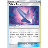 Poison Barb 124/149 SM Base Set Uncommon Trainer Pokemon Card NEAR MINT TCG